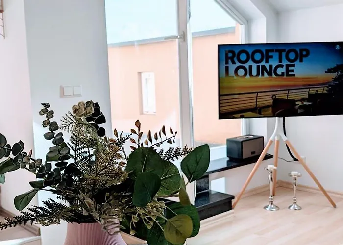 Rooftop Art Apartment, E-roller,ausblick,wlan,tv, Netflix * Chemnitz