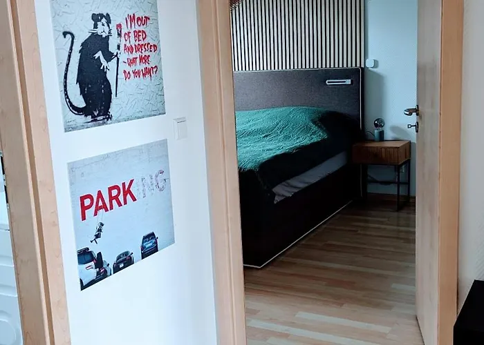 Rooftop Art Apartment, E-roller,ausblick,wlan,tv, Netflix * Chemnitz