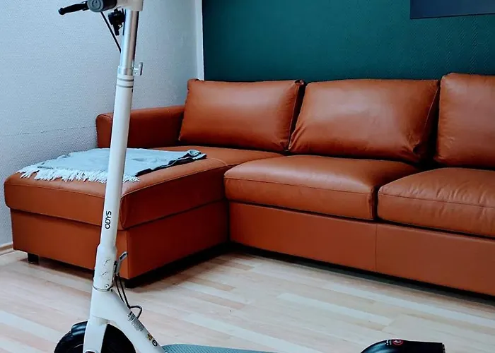 Rooftop Art Apartment, E-roller,ausblick,wlan,tv, Netflix Apartment